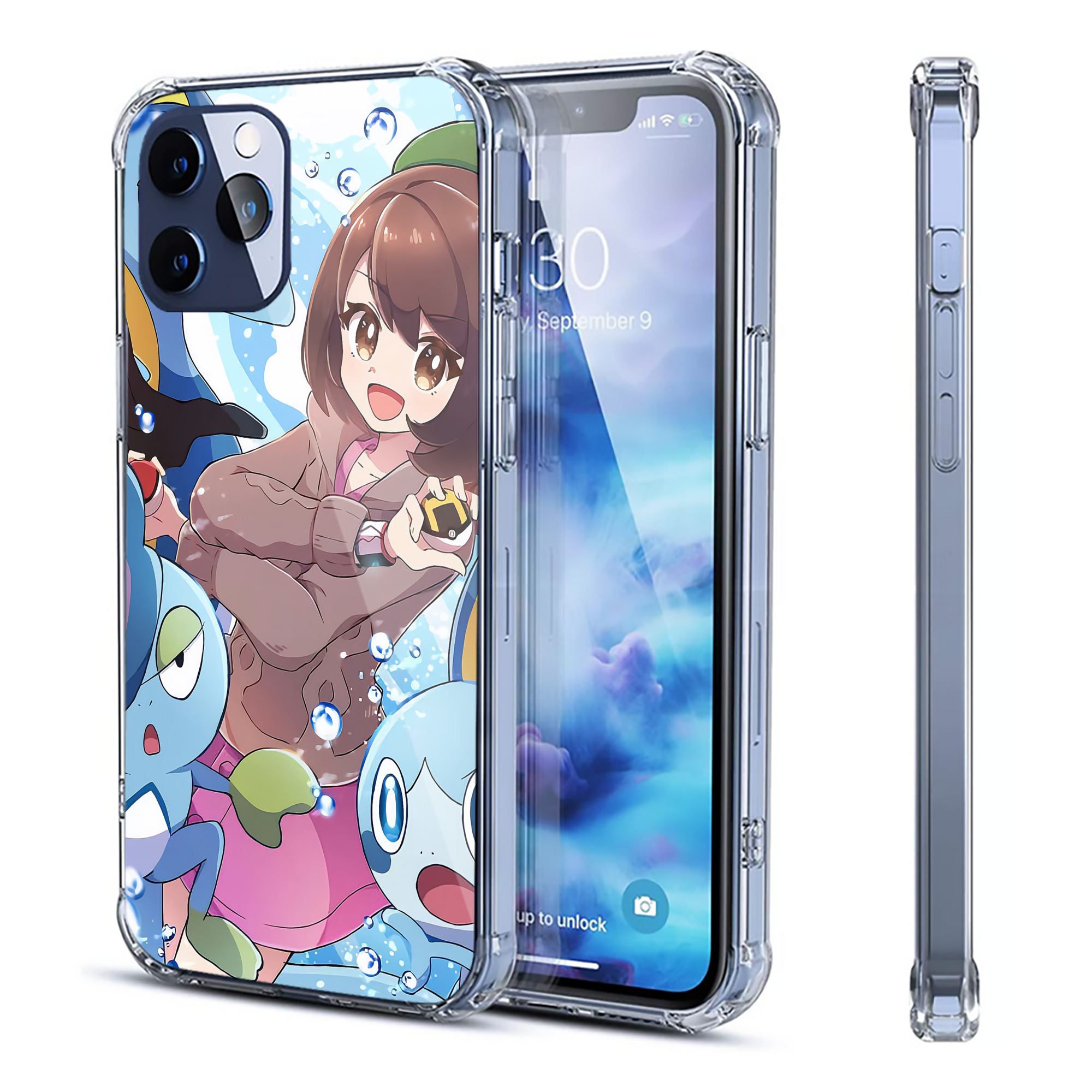 （画像用） ポケットモンスター Pokémon 【iPhone 12シリーズ対応】透明スマホケース（クリアソフトケース）